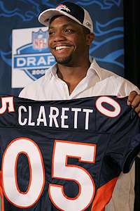 Clarett was drafted 101st overall by the Denver Broncos in 2005 after his failed challenge of the NFL age restrictions in 2004