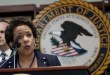 U.S. Attorney General Loretta Lynch announces an indictment against nine FIFA officials and five corporate executives. Photo Credit: Mark Lennihan, AP