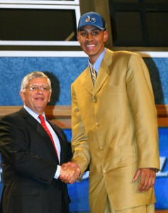 Staying a second year in college definitely did not help Jared Jeffries fashion sense